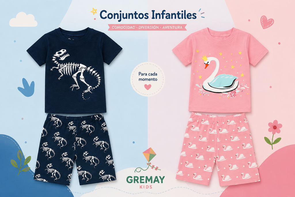Pyjama d'été en coton pour enfant