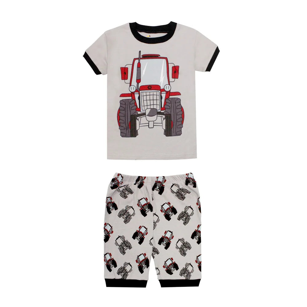 Pijama de Verano de Algodón para Niño y Niña