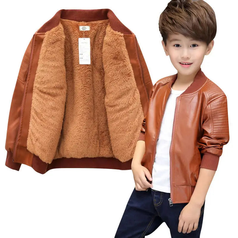 Veste effet cuir pour garçon