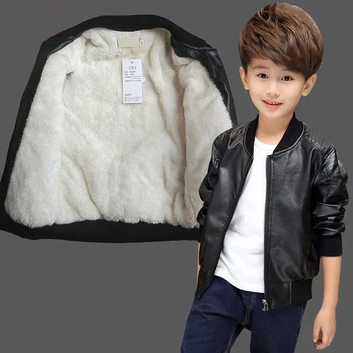Veste effet cuir pour garçon