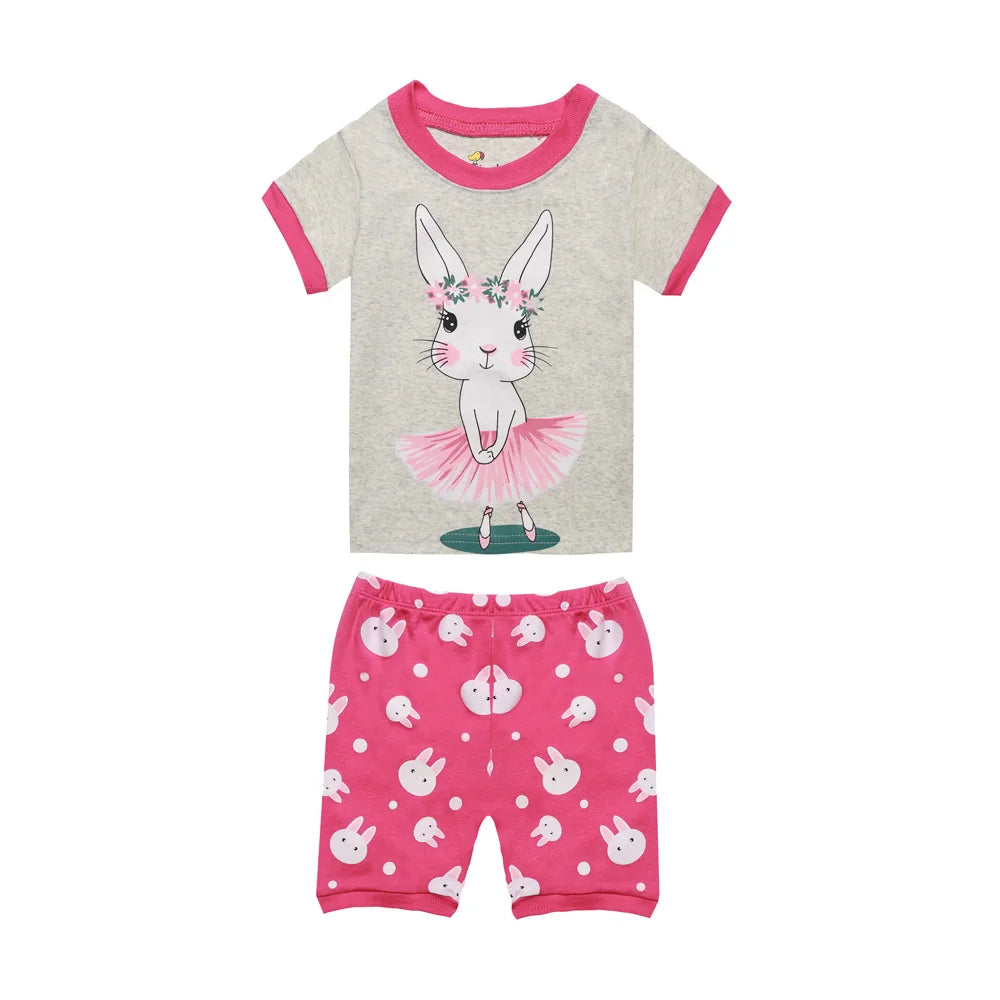 Pijama de Verano de Algodón para Niño y Niña