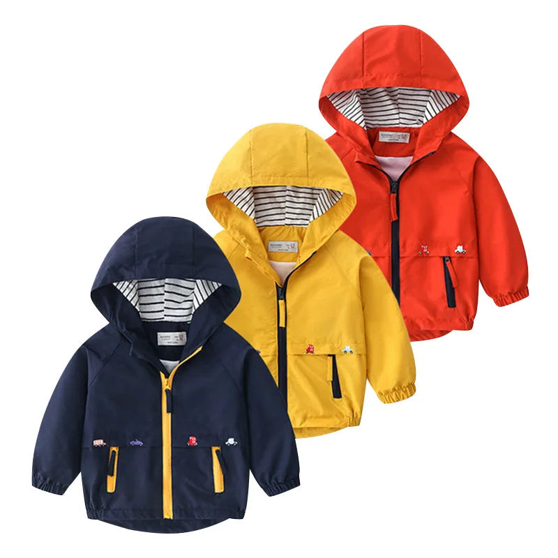 Chaqueta Infantil Ligera con Capucha para Niño