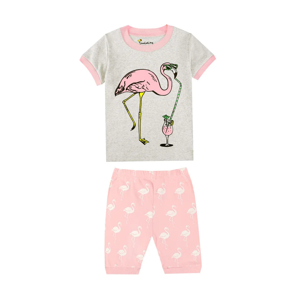 Pijama de Verano de Algodón para Niño y Niña