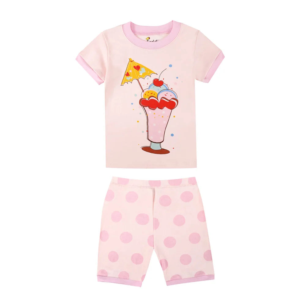 Pijama de Verano de Algodón para Niño y Niña