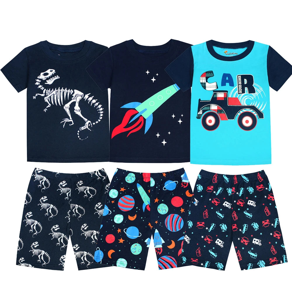 Pijama de verano de algodón para niño