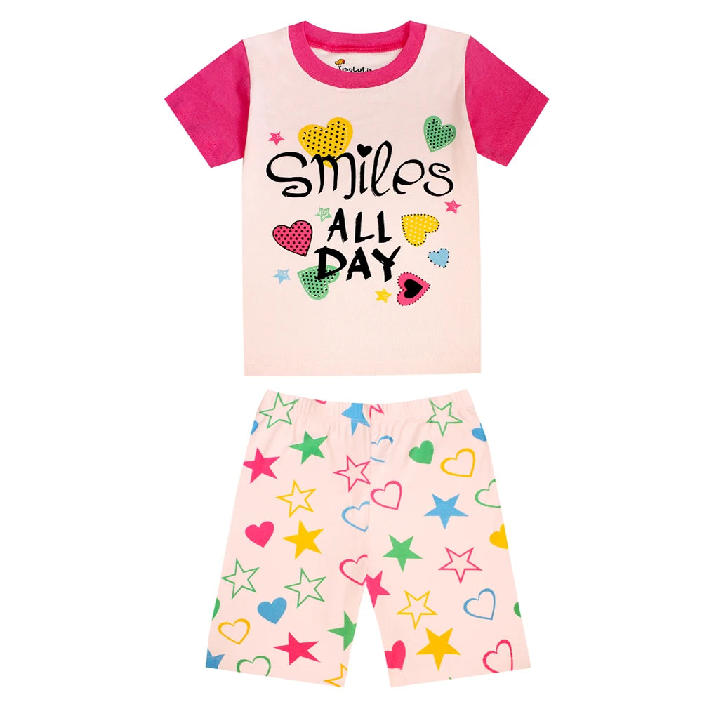 Pijama de Verano de Algodón para Niño y Niña
