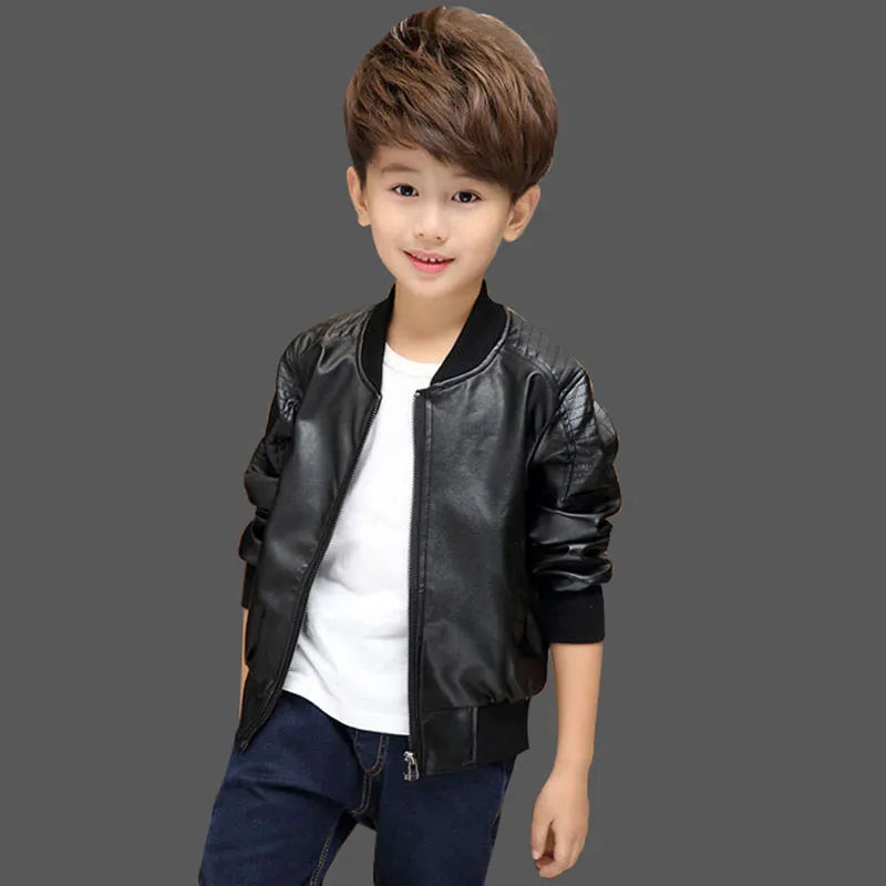 Veste effet cuir pour garçon