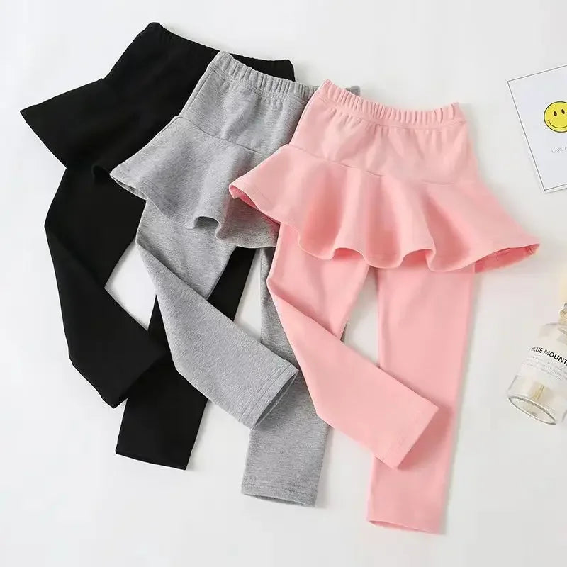 Legging Infantil con Falda de Capas