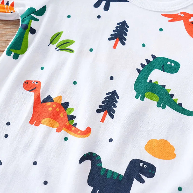 Cotton Dinosaur Romper for Baby