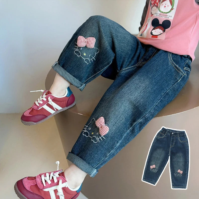 Jeans Infantil con Estampado de Dibujos Animados