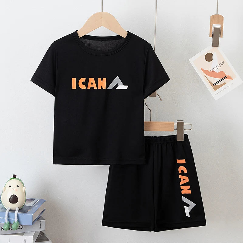 Short Infantil con Estampado de Letras para Niño