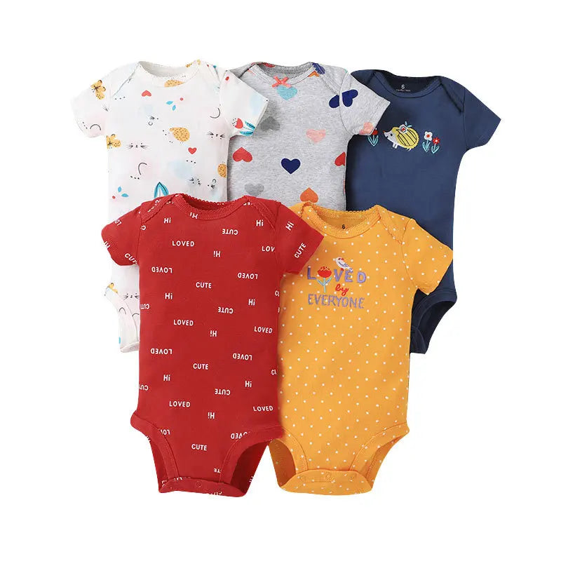 5-Pack Cotton Bodysuits for Baby