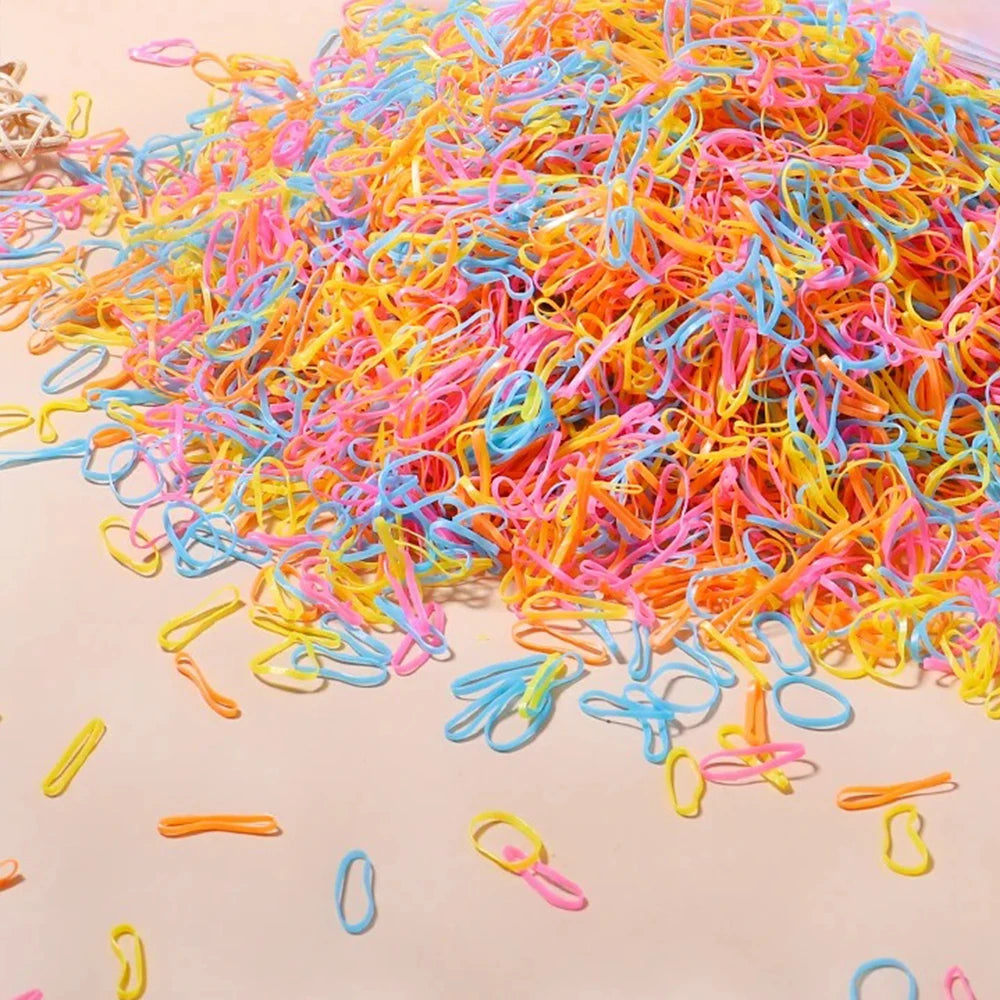 Élastiques à Cheveux Colorés pour Enfants
