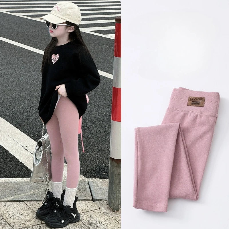 Legging Infantil de Algodón con Cintura Alta