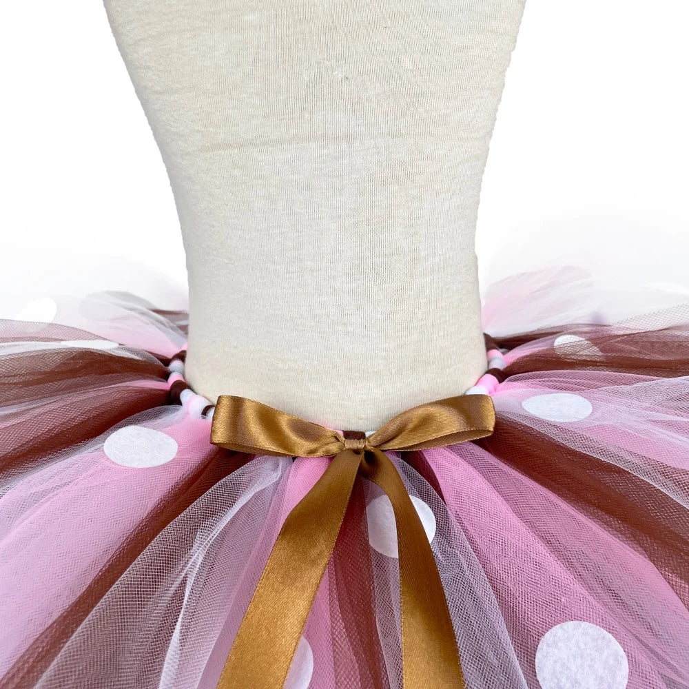 Déguisement de renne pour enfant avec robe tutu et nœud
