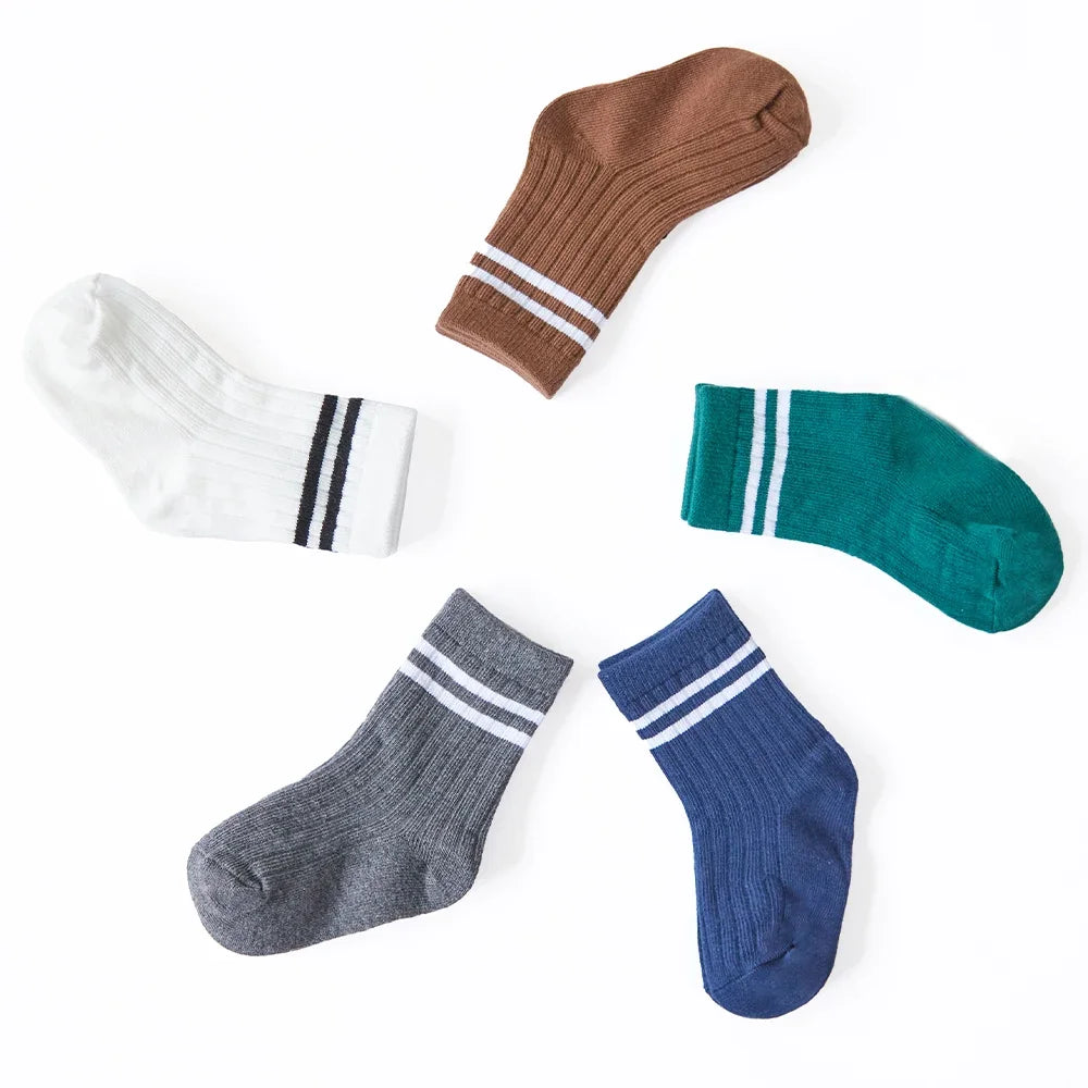 Lot de 3 paires de chaussettes en coton pour bébé garçon