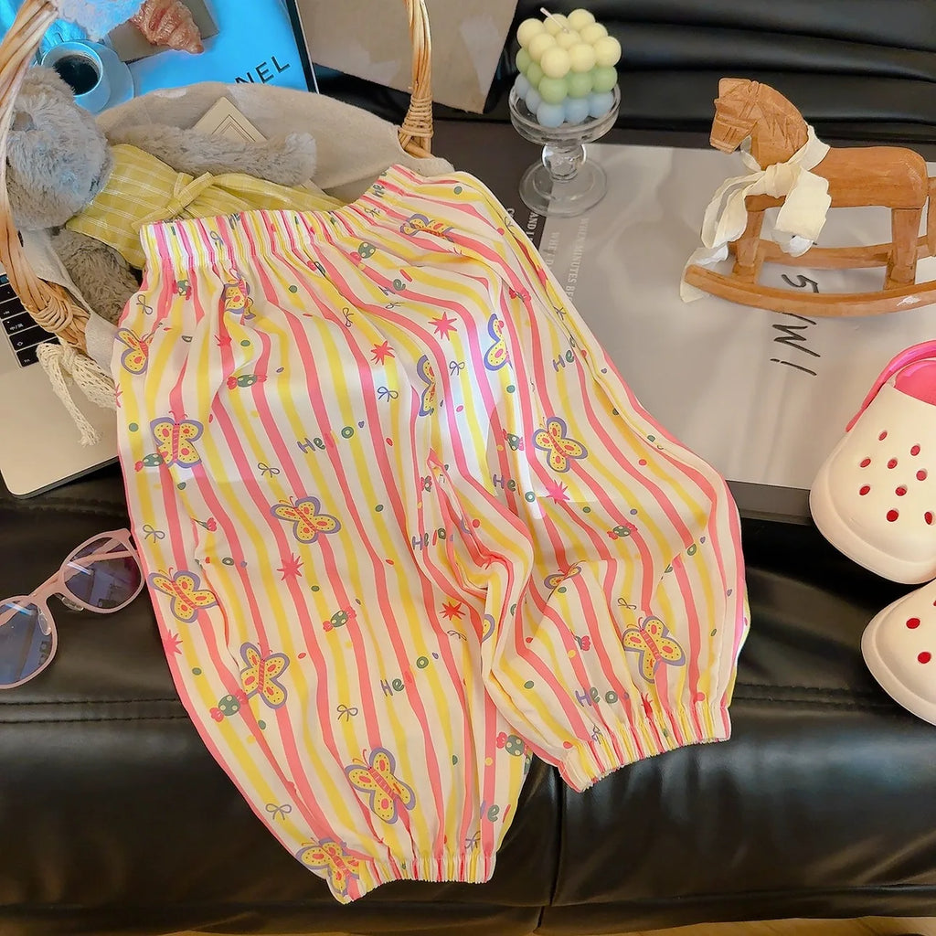Pantalon ample à fleurs pour enfant