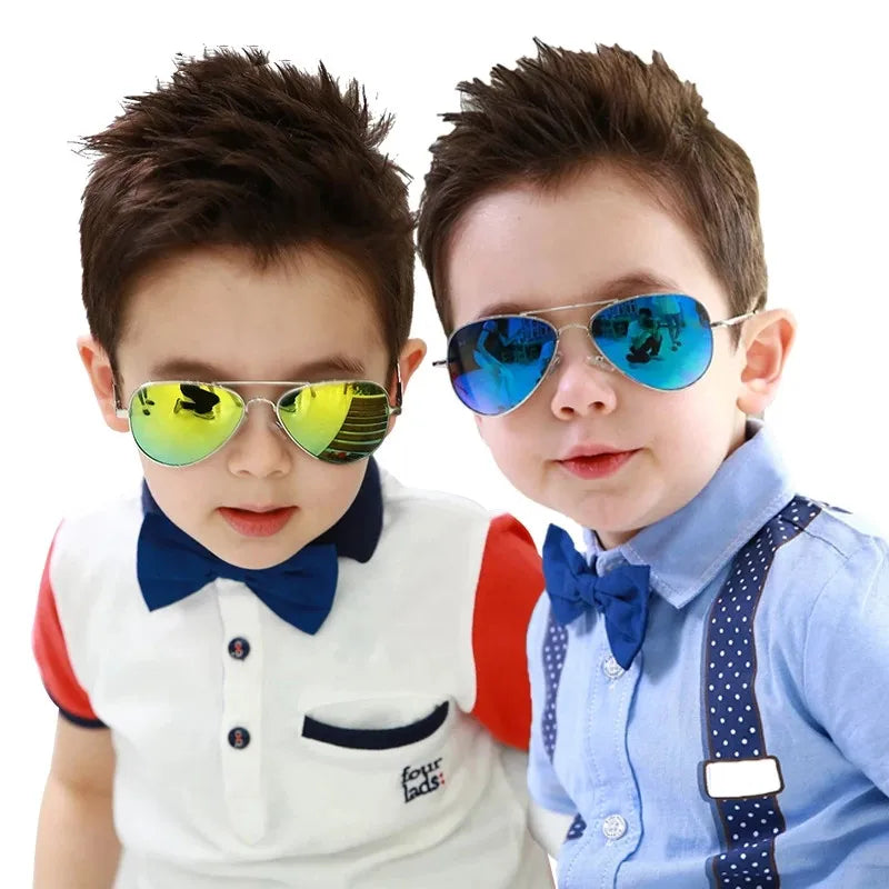 Kids' Aviator Metal Sunglasses