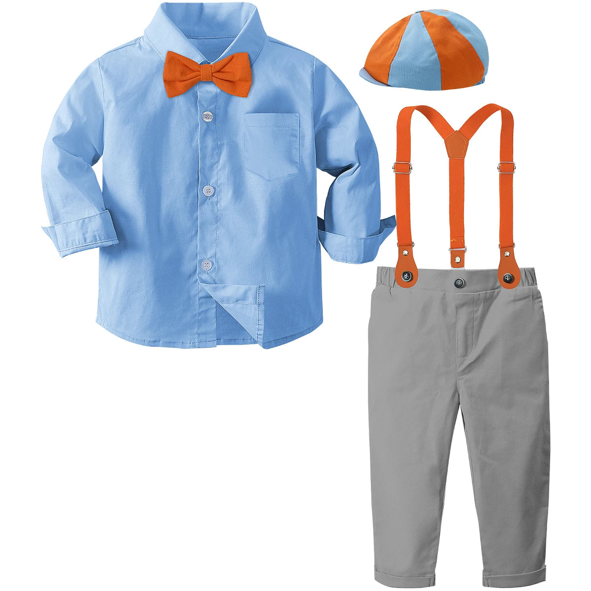 Conjunto Social Infantil con Tirantes para Niño