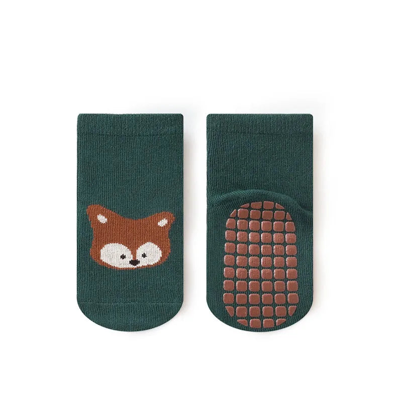 Lot de 6 paires de chaussettes antidérapantes pour enfants