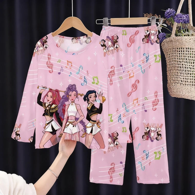 Pijama infantil de manga larga con estampado de estilo divertido