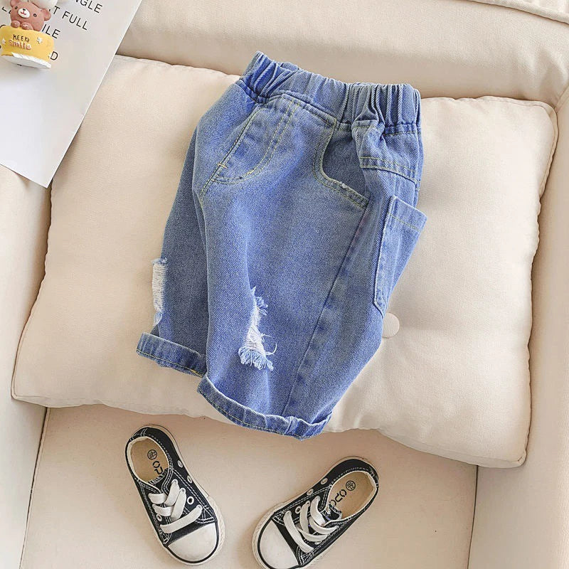 Short Infantil Casual de Algodón para Niño