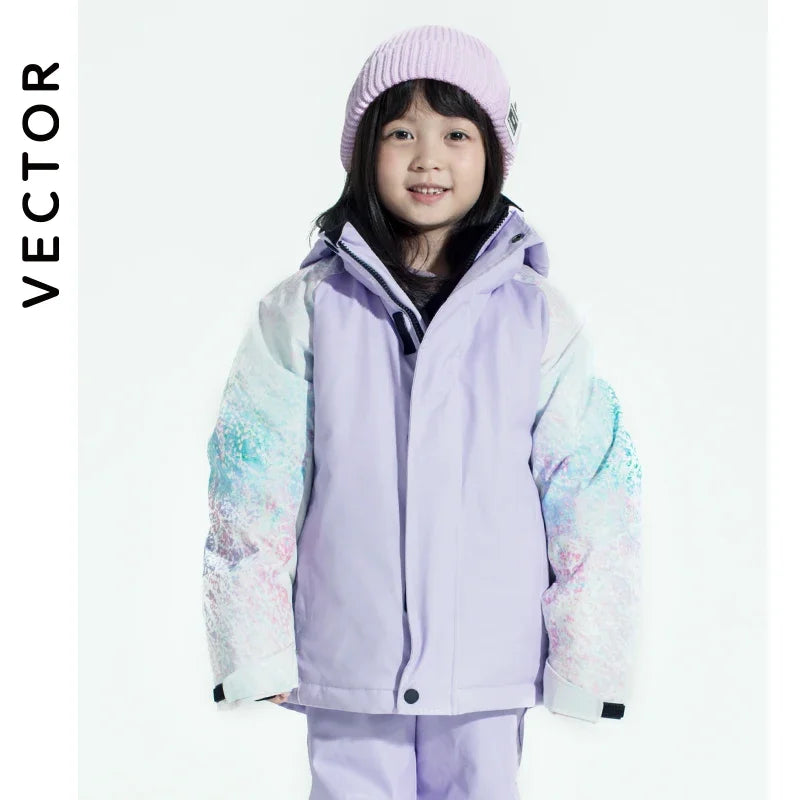 Chaqueta Infantil de Esquí Impermeable para Niño