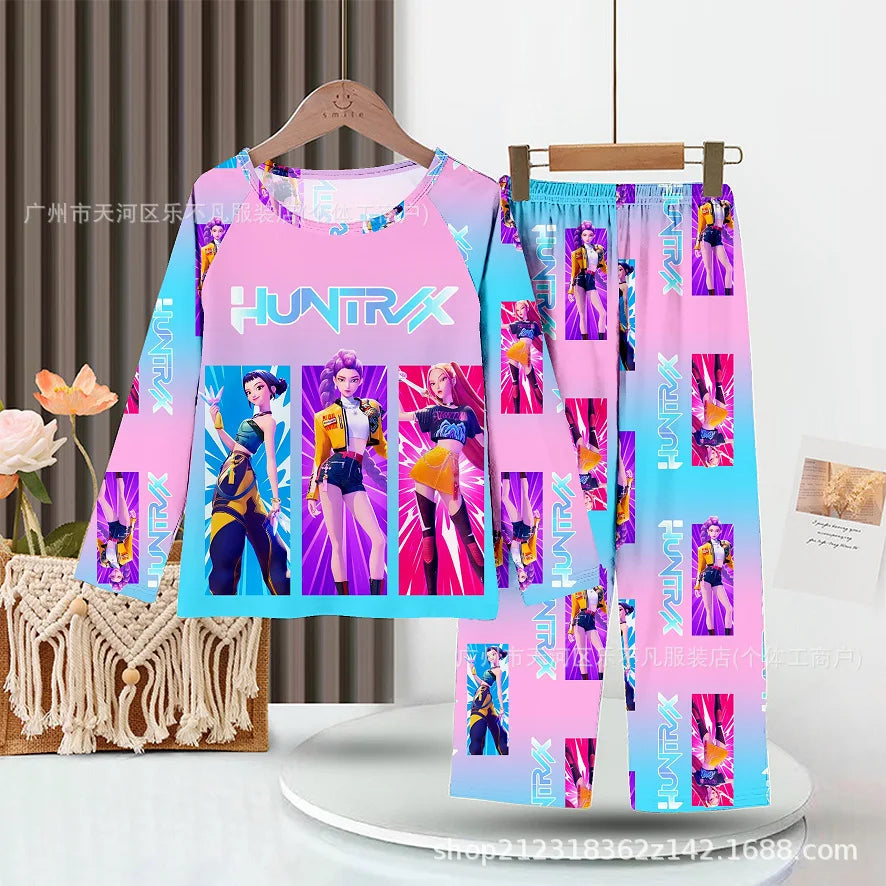 Pijama infantil de manga larga con estampado de estilo divertido