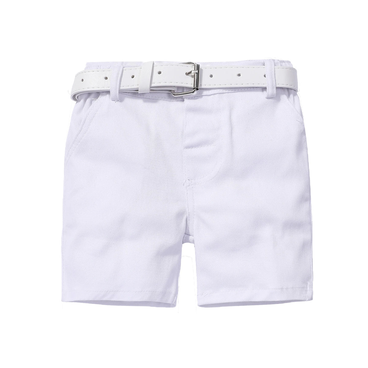 Short Infantil de Algodón con Cinturón para Niño