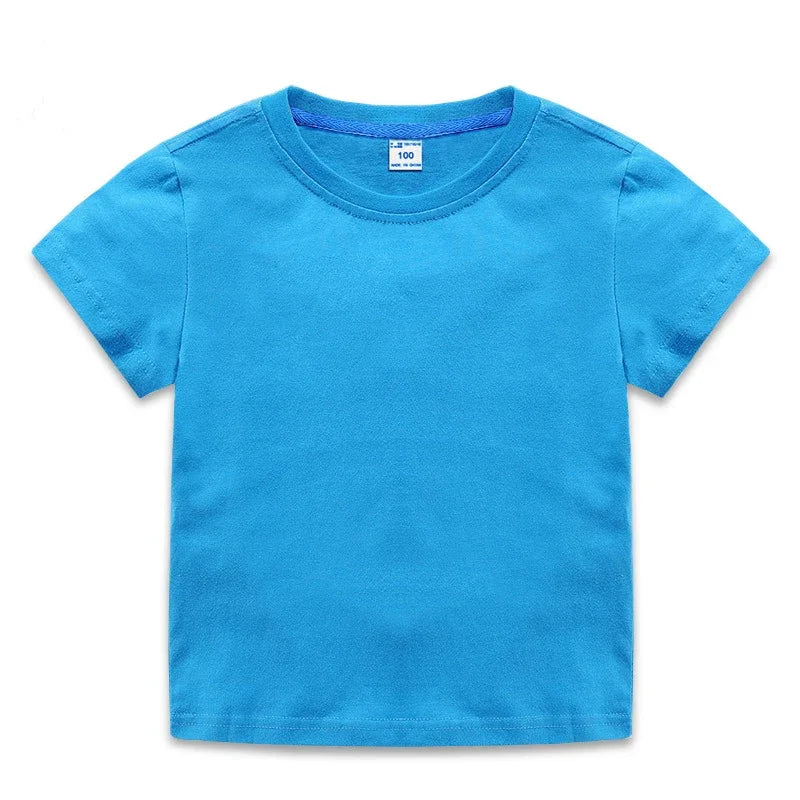 Camiseta Infantil Básica de Algodón