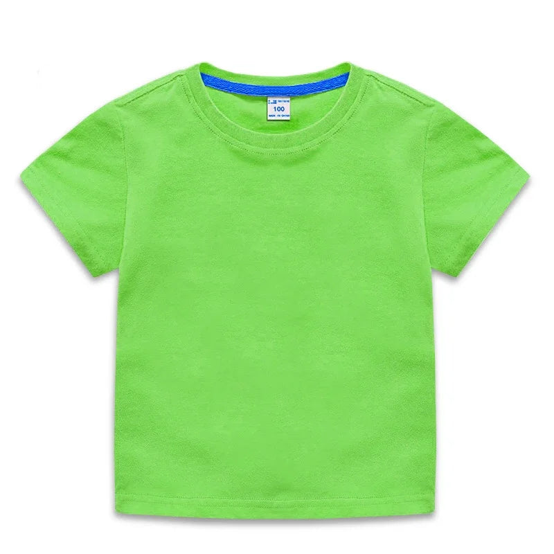 Camiseta Infantil Básica de Algodón