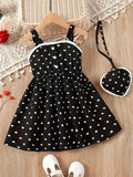 Robe d'été pour fille à imprimé cœurs