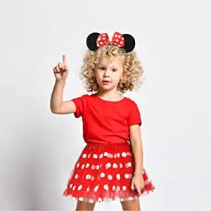 Falda Tutú Infantil de Princesa con Lunares