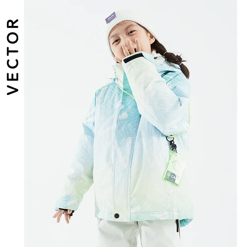 Chaqueta Infantil de Esquí Impermeable para Niño