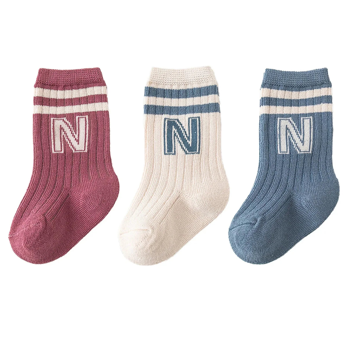 Lot de 3 paires de chaussettes en coton pour bébé garçon