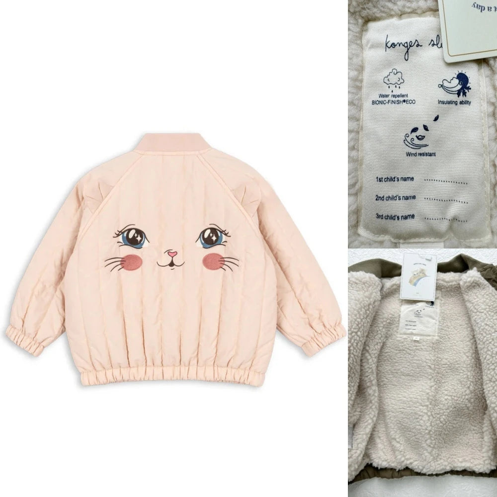 Chaqueta Infantil Acolchada con Acabado Satinado