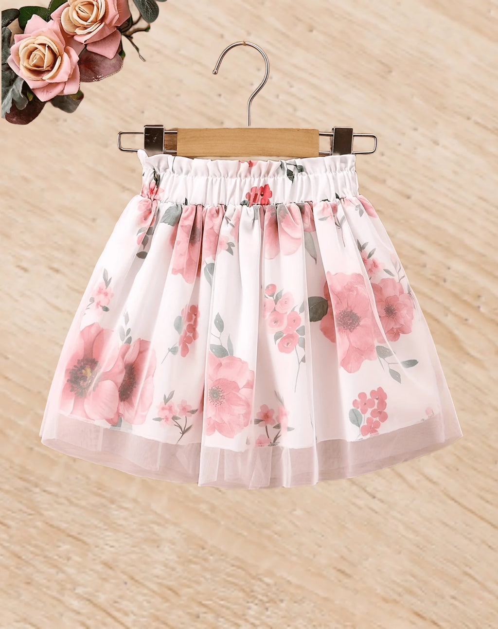 Falda Infantil Estampada con Cintura Elástica