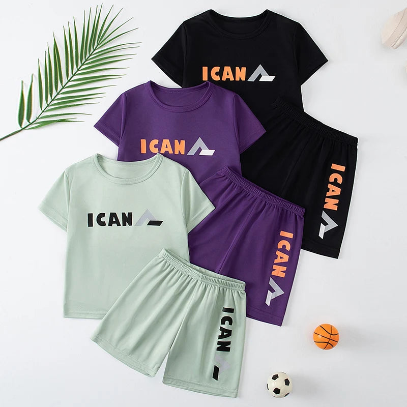 Short Infantil con Estampado de Letras para Niño