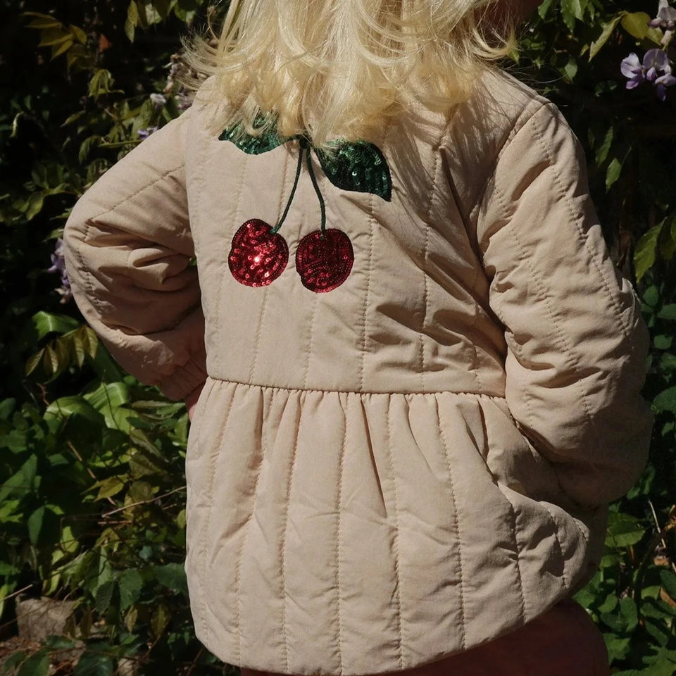 Chaqueta Infantil Acolchada con Acabado Satinado