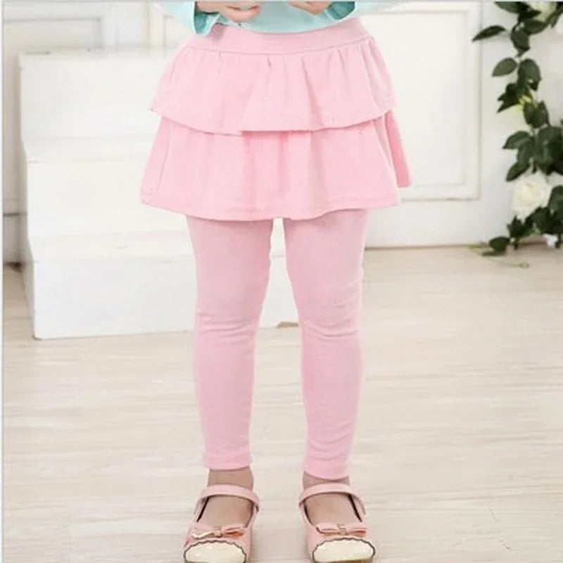 Legging Infantil con Falda de Capas
