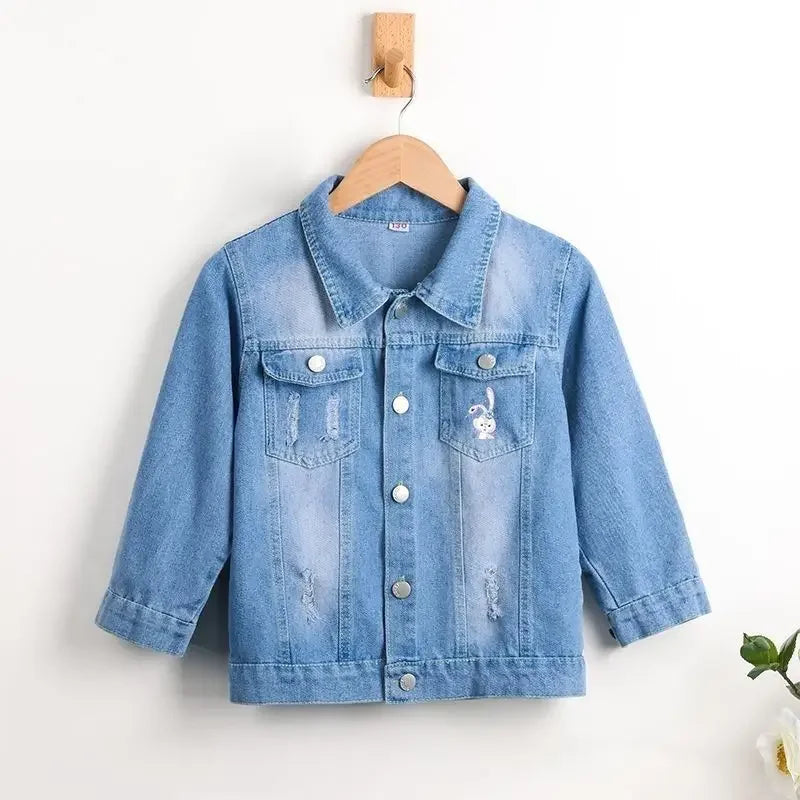 Chaqueta Infantil de Denim con Estampado