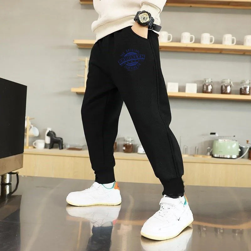 Pantalón Deportivo Infantil con Estampado de Letras para Niño