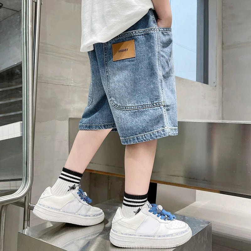Short Infantil de Algodón Elástico para Niño