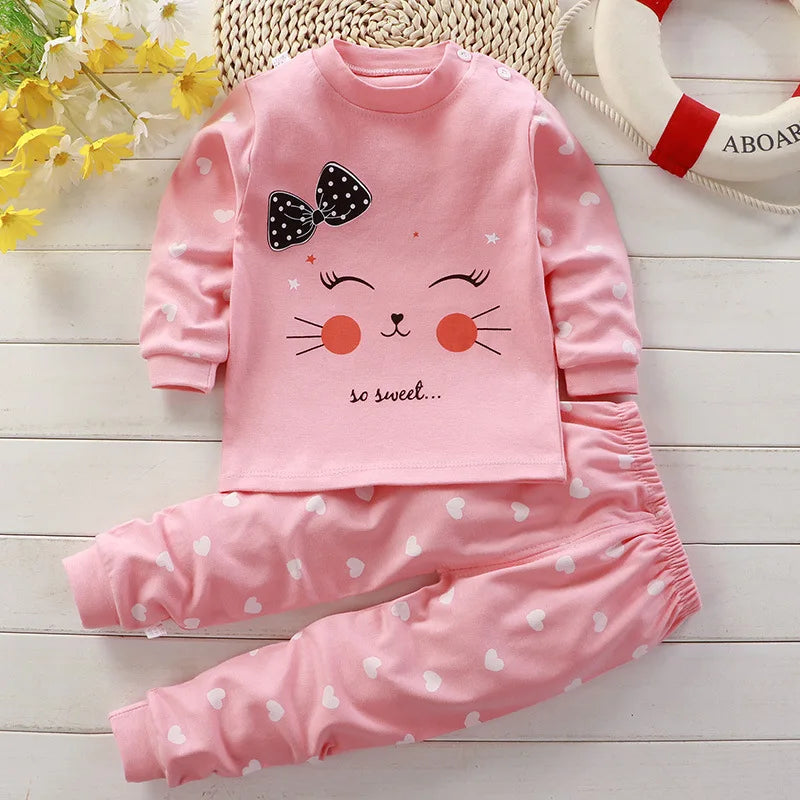 Pijama Infantil con Estampado para Niña