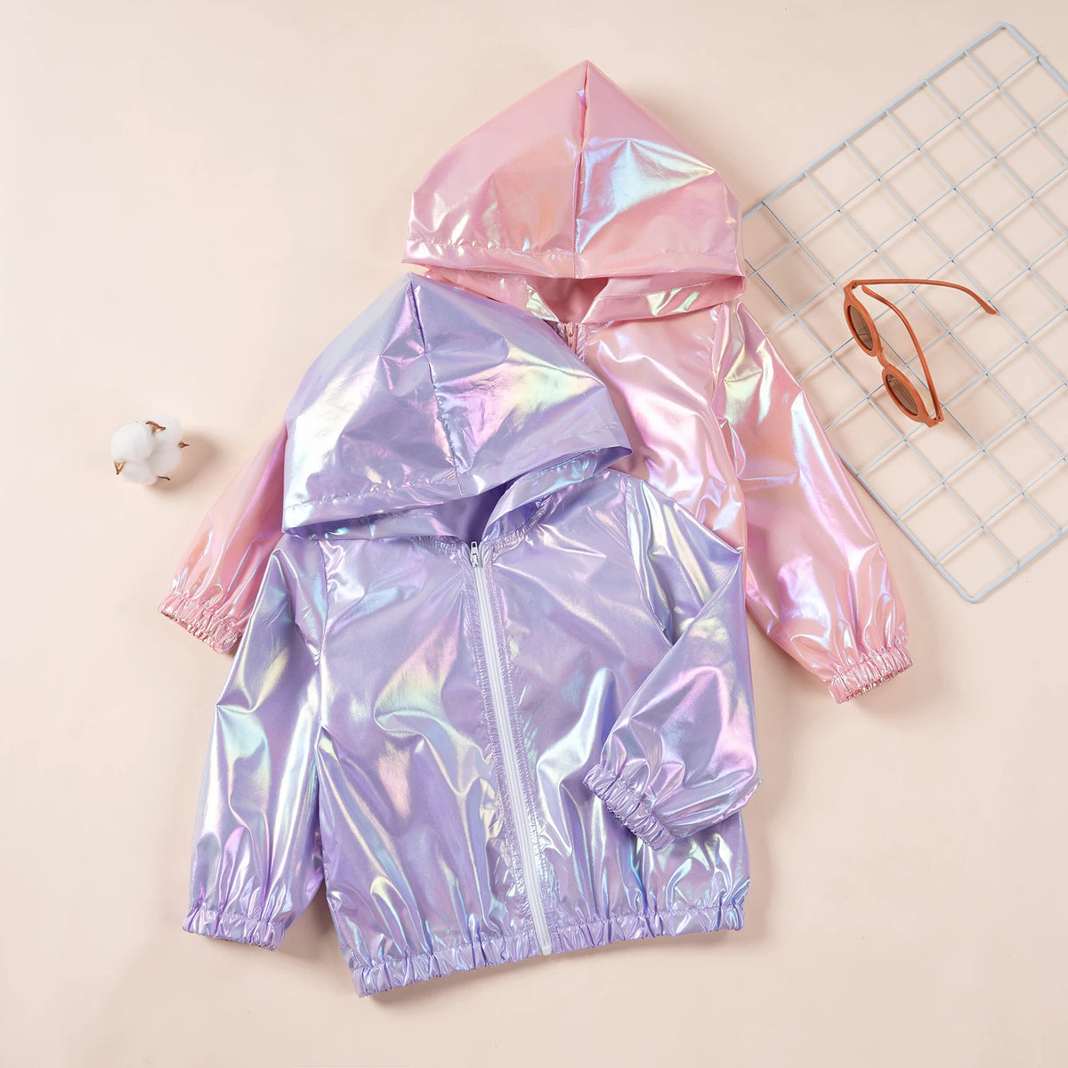 Chaqueta Infantil Ligera con Capucha y Cremallera