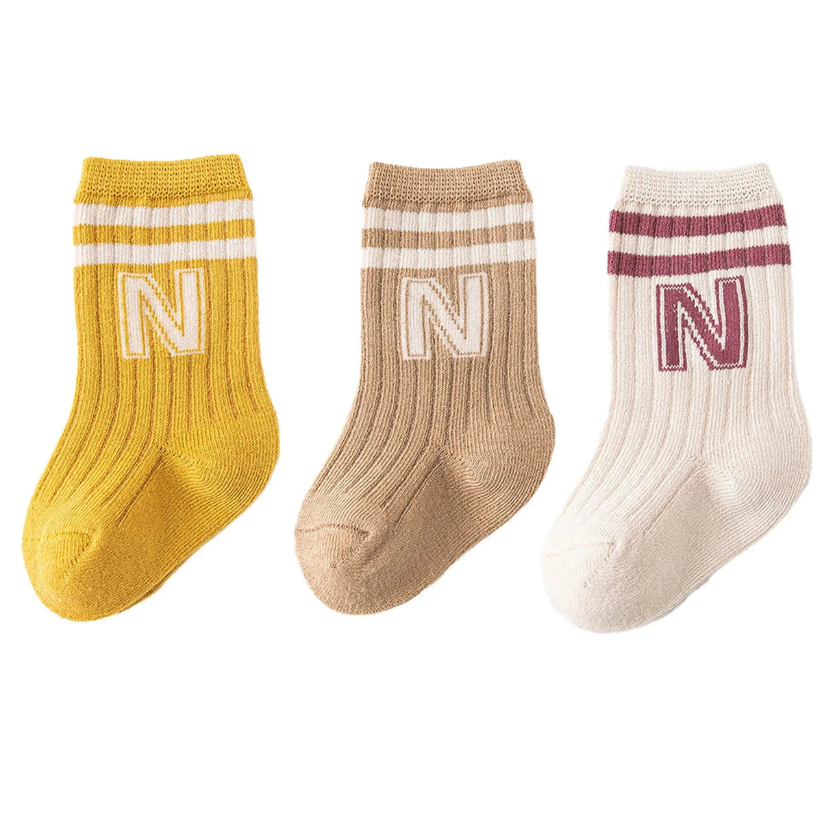 Lot de 3 paires de chaussettes en coton pour bébé garçon