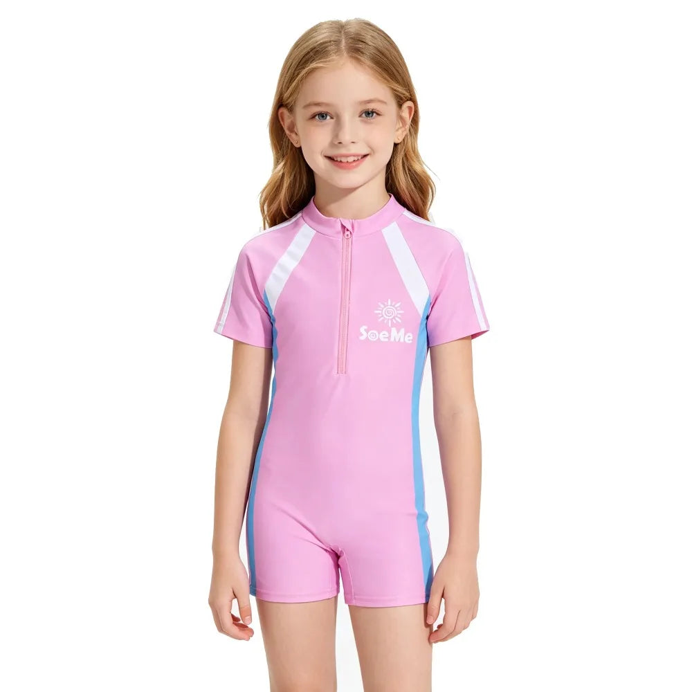 Traje de Baño Infantil con Estampado de Tiburón y Pingüino