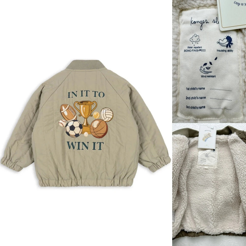 Chaqueta Infantil Acolchada con Acabado Satinado