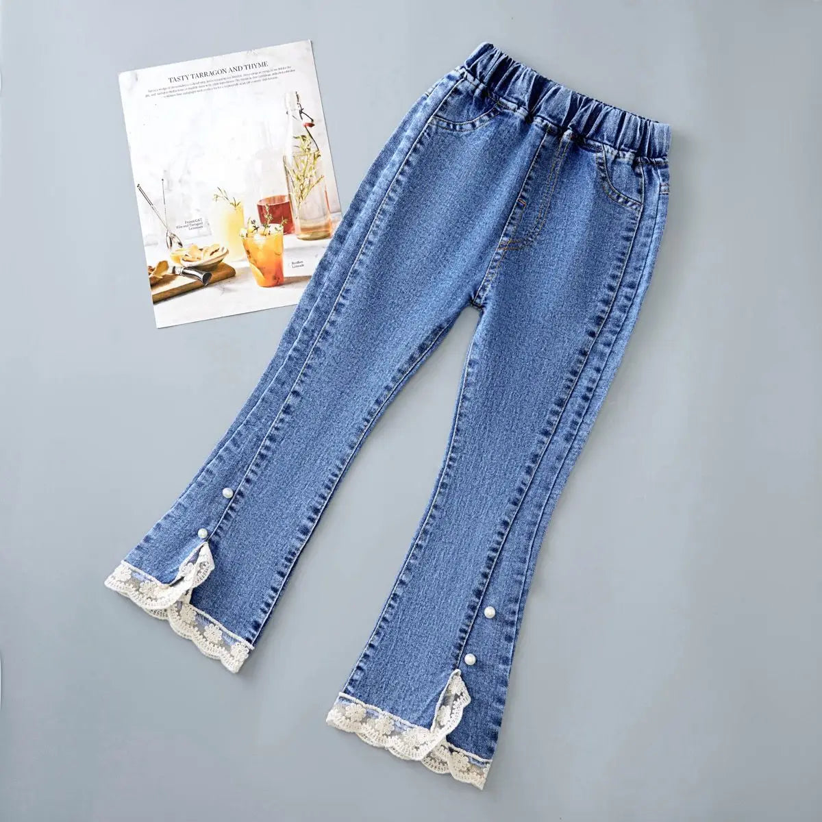 Jeans Infantil Bootcut con Cintura Elástica