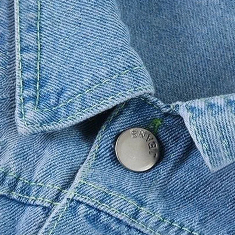Chaqueta Infantil de Denim con Estampado
